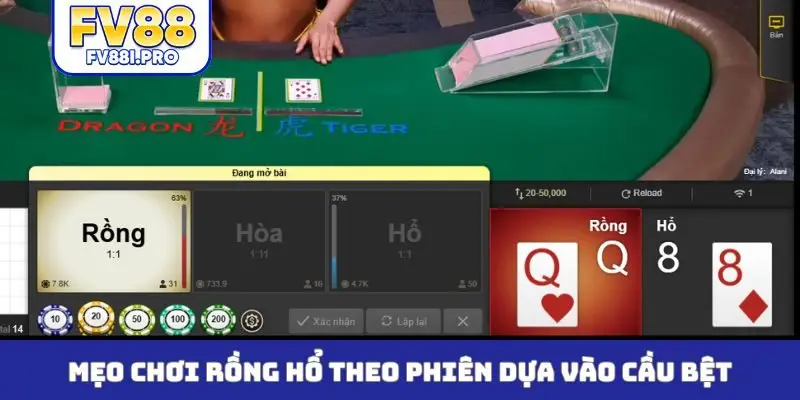 Mẹo chơi rồng hổ theo phiên dựa vào cầu bệt