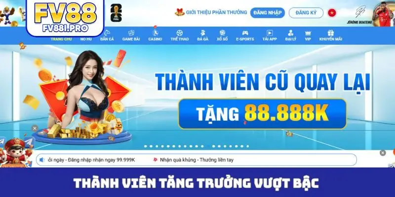 Thành viên tăng trưởng vượt bậc