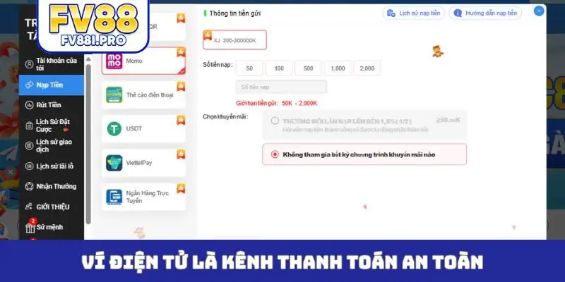 Ví điện tử là kênh thanh toán an toàn